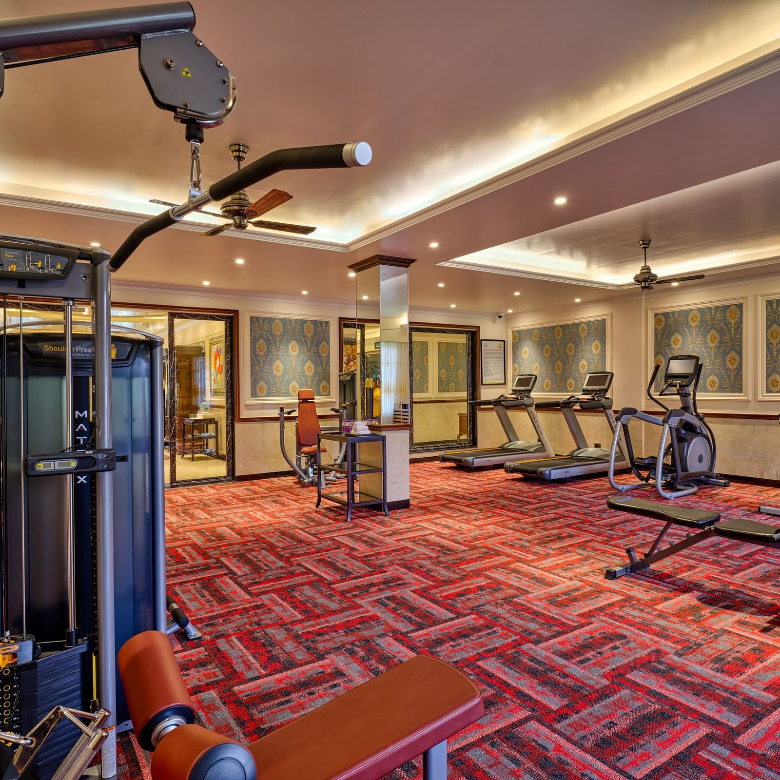 fitness equipment at the gym - Mayfair Tea Resort, Siliguri