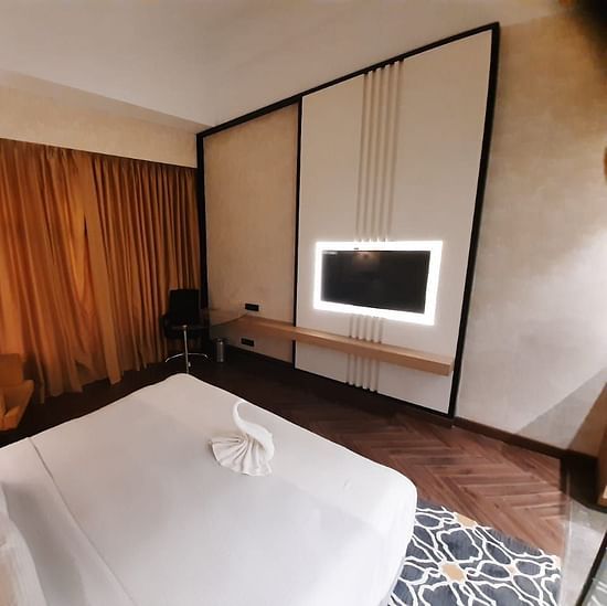 interior of one of the rooms at Hotel Polo Towers Agartala