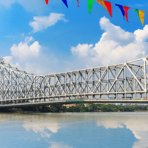 view of Howrah Bridge during daytime
