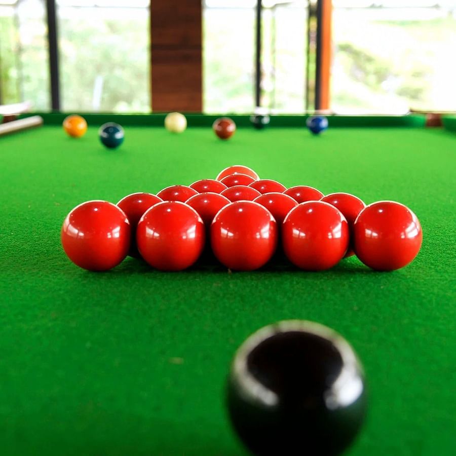 A close up shot of the billiard table in the villa | Ibex Stays and Trails, Valparai (Tale Rock)