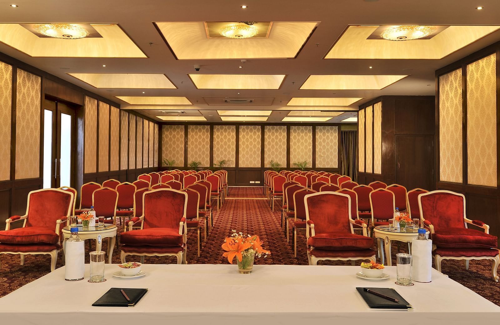 Image of Vice Regal with chairs and a table in front at Rajasthali Resort & Spa Jaipur.
