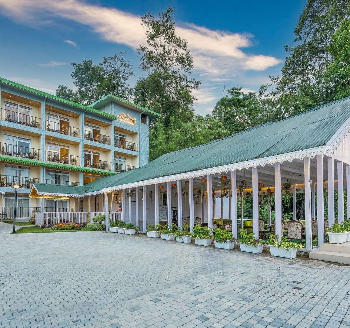 Facade of Summit Barsana Resort & Spa, Kalimpong