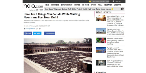 Here Are 5 Things You Can do While Visiting Neemrana Fort Near Delhi