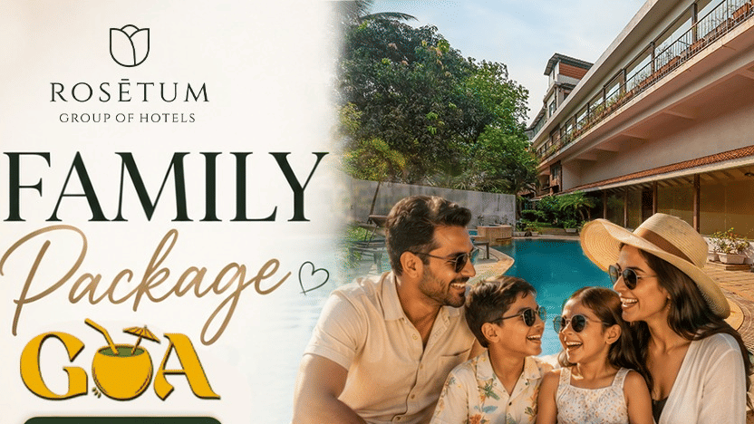 A poster with package details including validity and other benefits. | Rosetum Anjuna