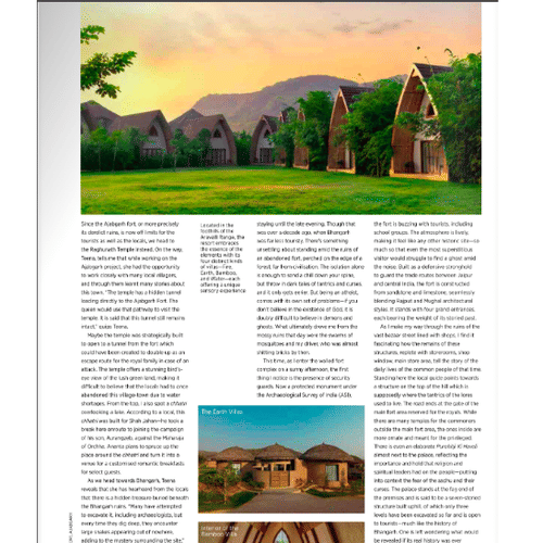 Editorial piece focusing on the tranquil experiences and lush views at Ananta Hotels & Resorts.