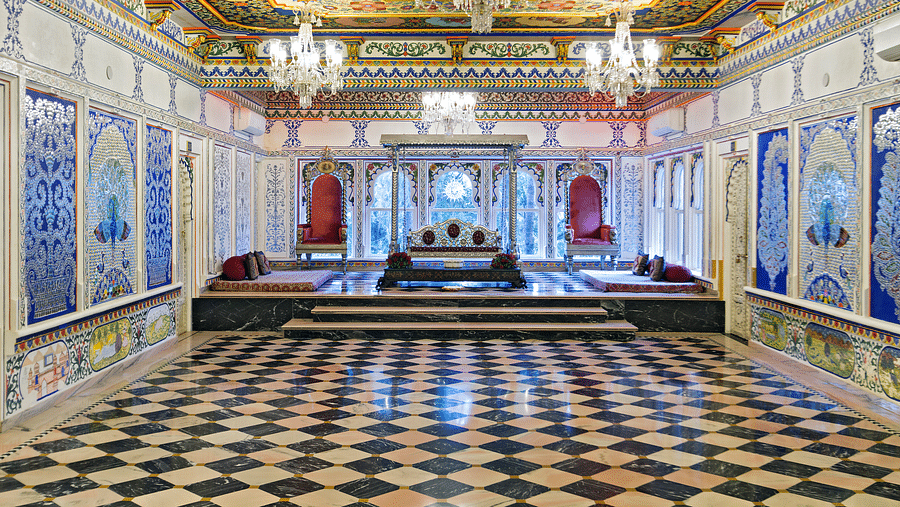 Peacock Room stage - Chunda Palace, Udaipur