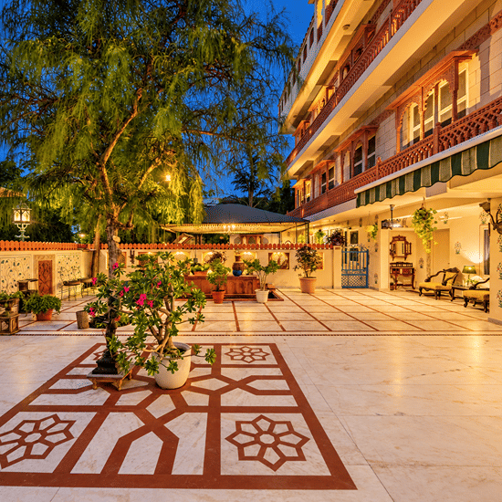 Facade-Patio-Interior-Suryaa Villa-Jaipur-1