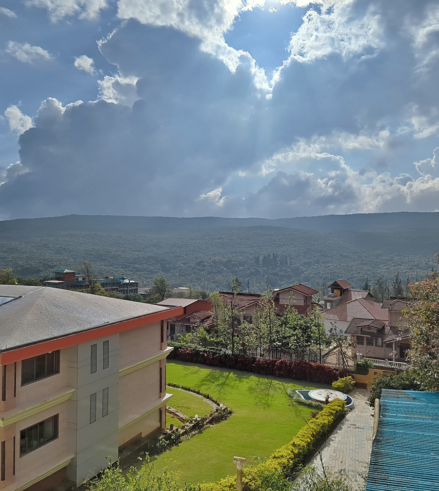 executive suite room with mountain view