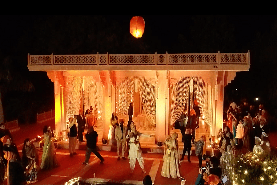 Lantern Ceremony After Jaimala Pheras