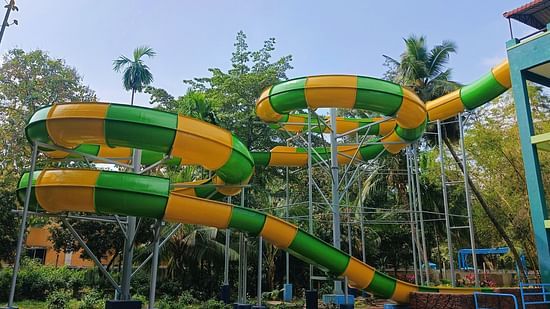 Picture featuring the water ride - Park Aqua Spiral Ride , Black Thunder - Water theme