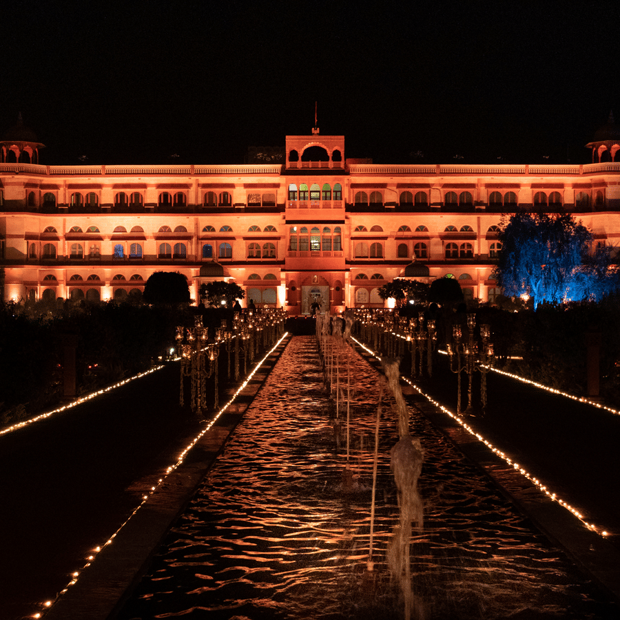 Night lighting - Umaid Palace
