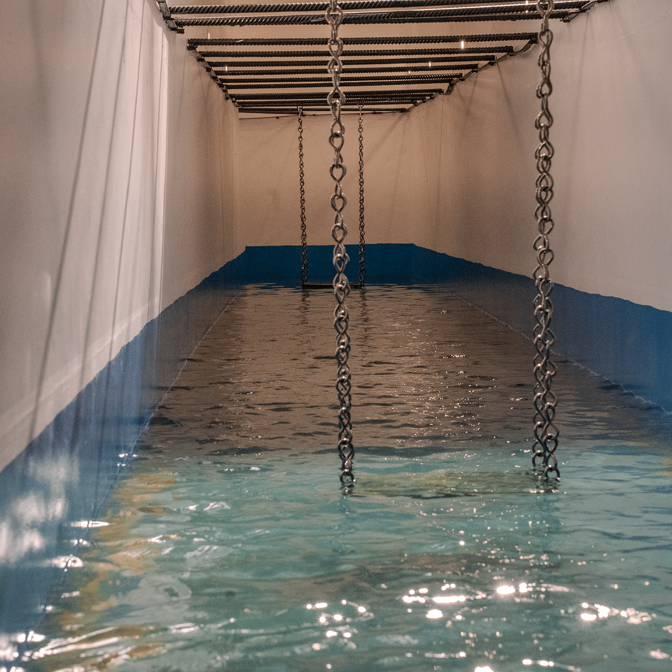 interior shot of a tunnel pool | Habba Dates Villa, Hampasandra