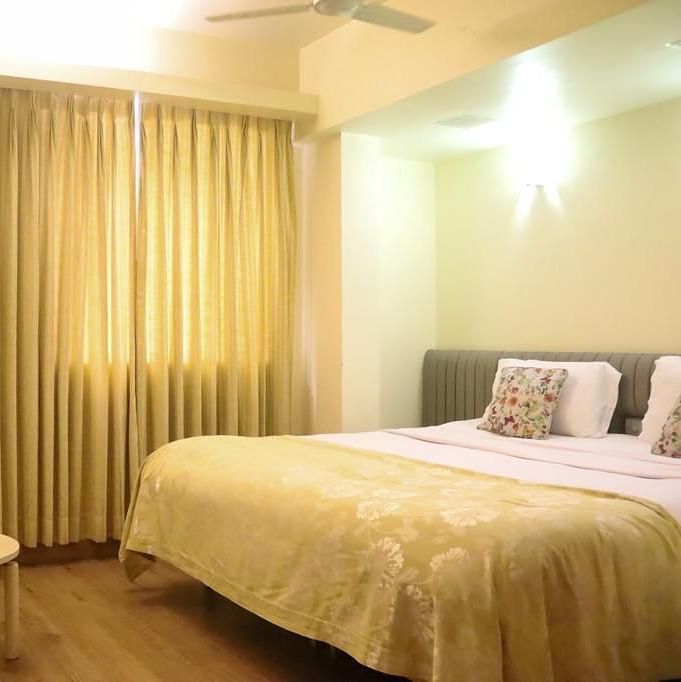 Standard Room with king size bed and TV at Hotel Diplomat