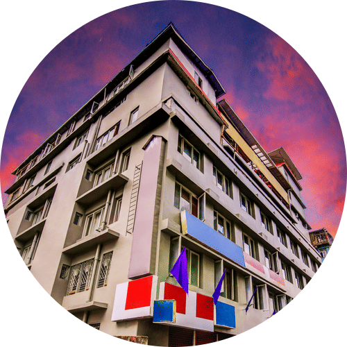 Conifer facade sky edit