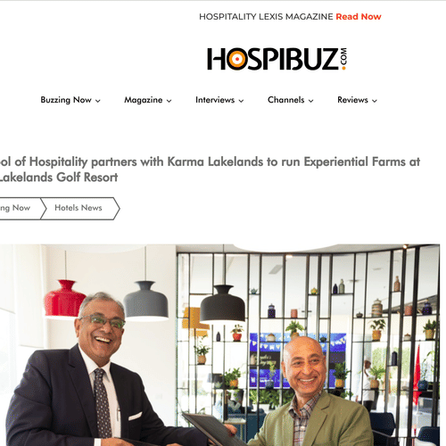 A screenshot of an article about Karma Lakelands.