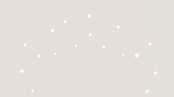 White dots on beige background.