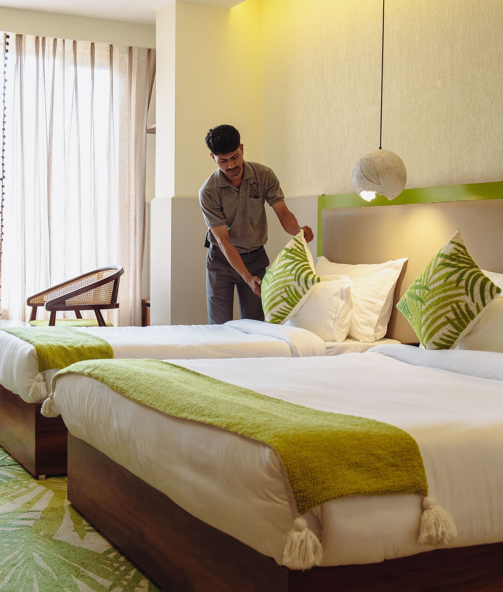 Room service of premium room at manor house hotels