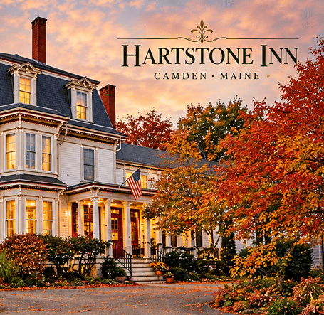 A creative for November December Promo 2026, with an two night stay offer in a cosy with a five course meal and breakfast included at Hartstone Inn.