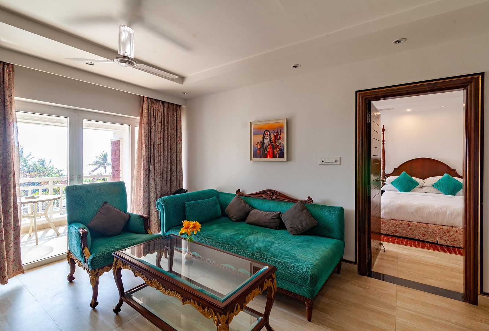 sofa set in the attached living room - Mayfair Heritage, Puri 