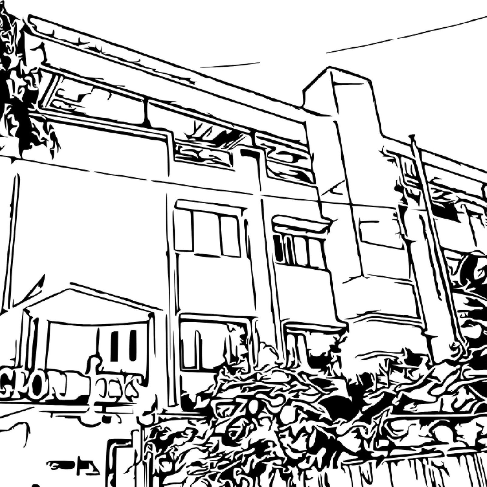 Line art of Hotel Langford Keys by TGI, Shanti Nagar