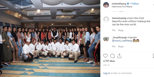 Participants of Miss India 2019 neemrana  hotels media 