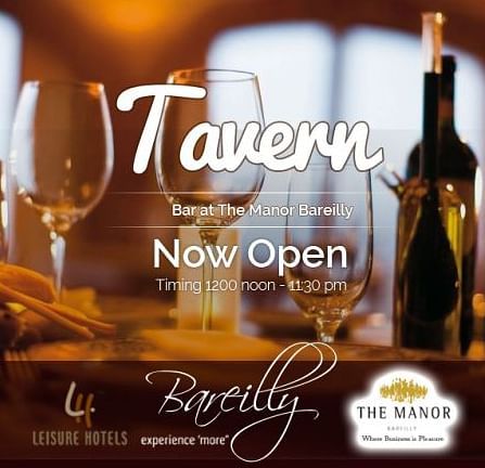 an image of a poster of tavern bar at The Manor, Bareilly