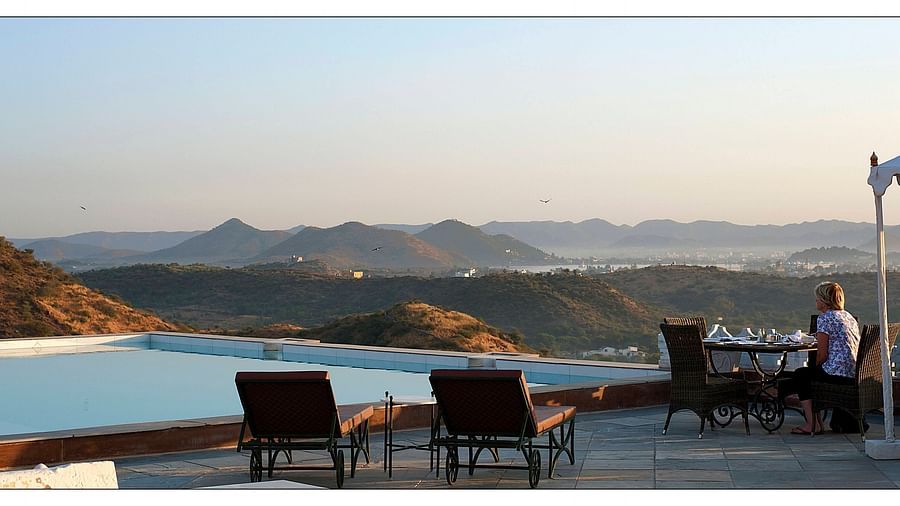 Infinity Swimming Pool Baradari Restaurant - 1
