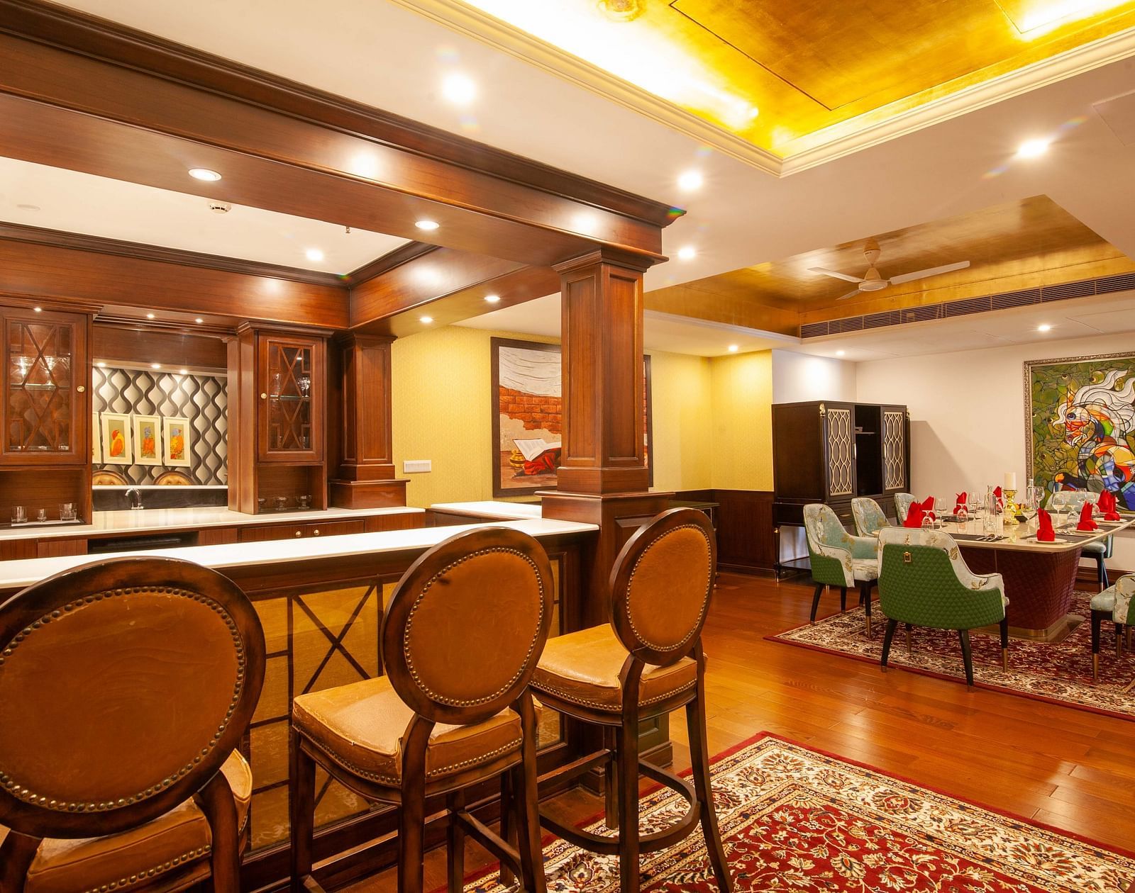a dining table offered at one of the rooms - Mayfair Lake Resort, Raipur 00