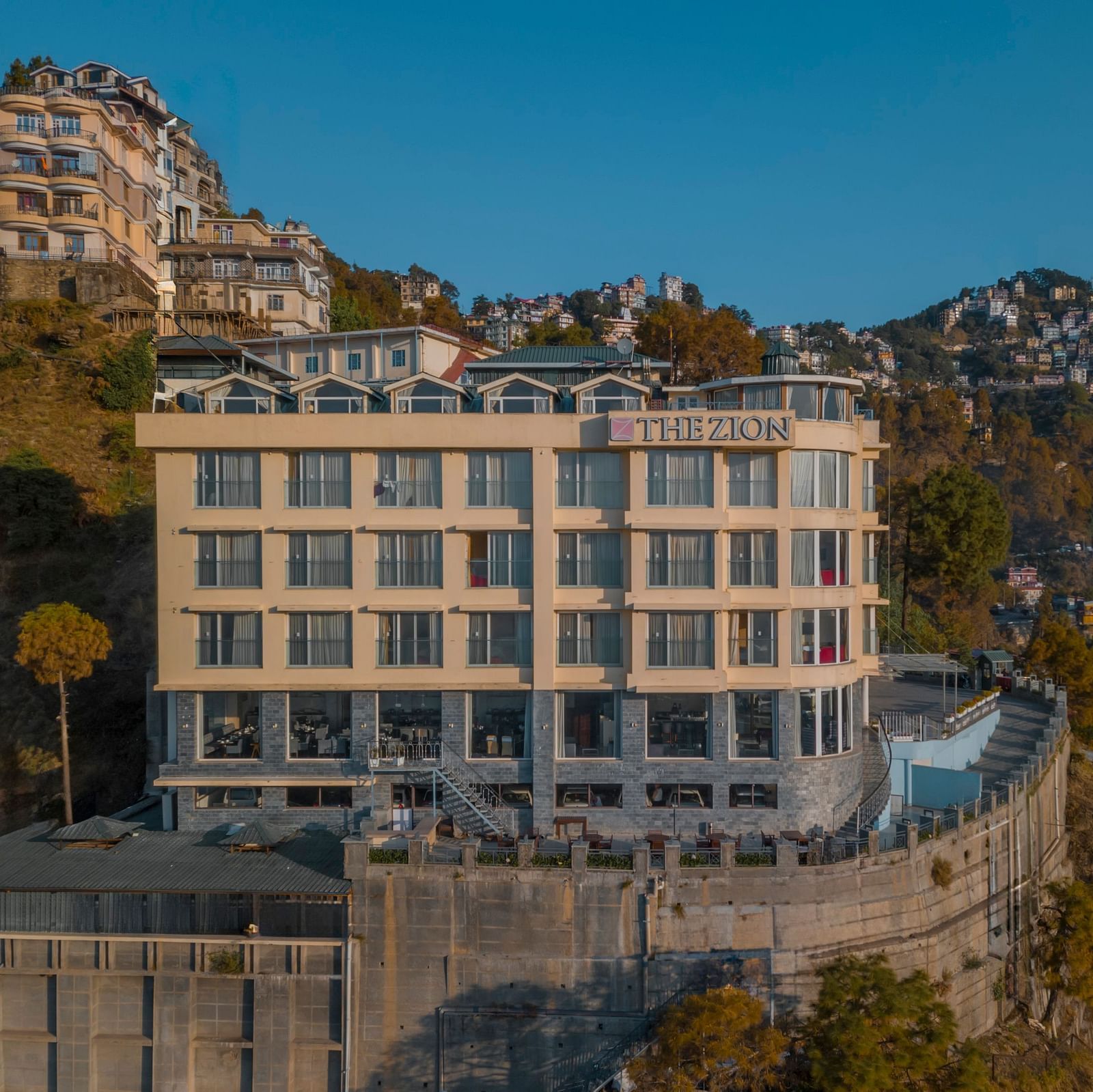 facade image of the zion, shimla