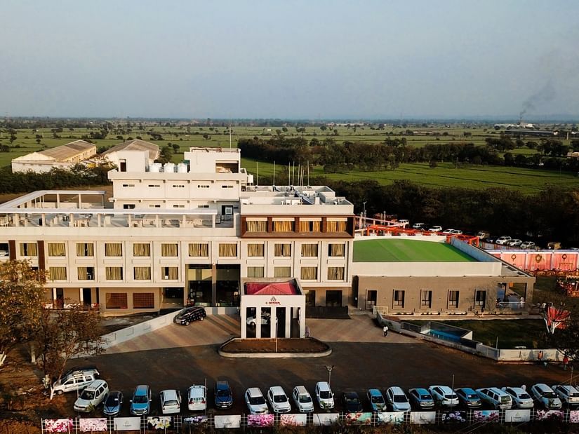 Drone View Front elevation resort