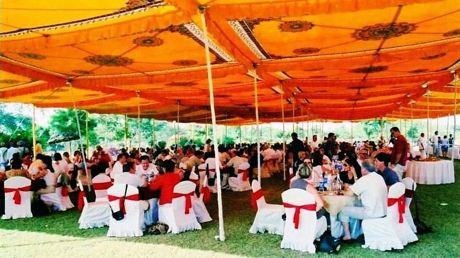 Dining at Umaid Palace Hotel Kalakho Dausa Rajasthan 