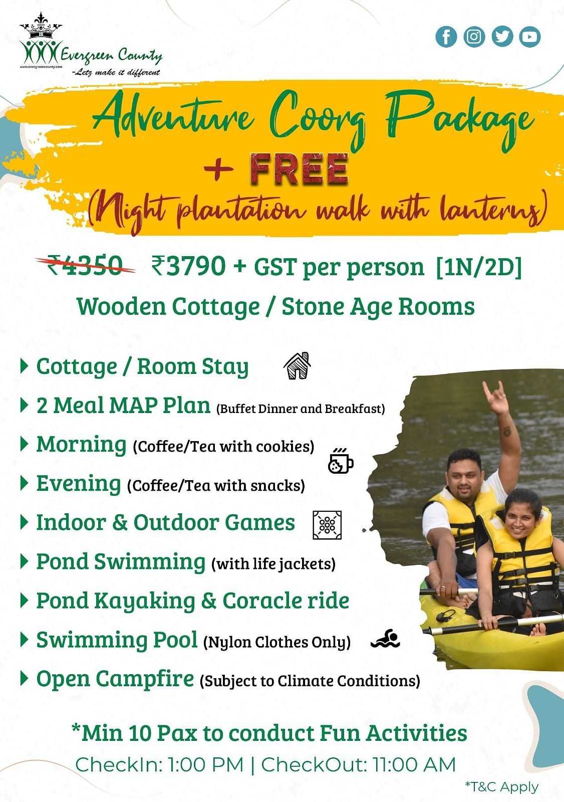 Adventur Coorg Package Poster