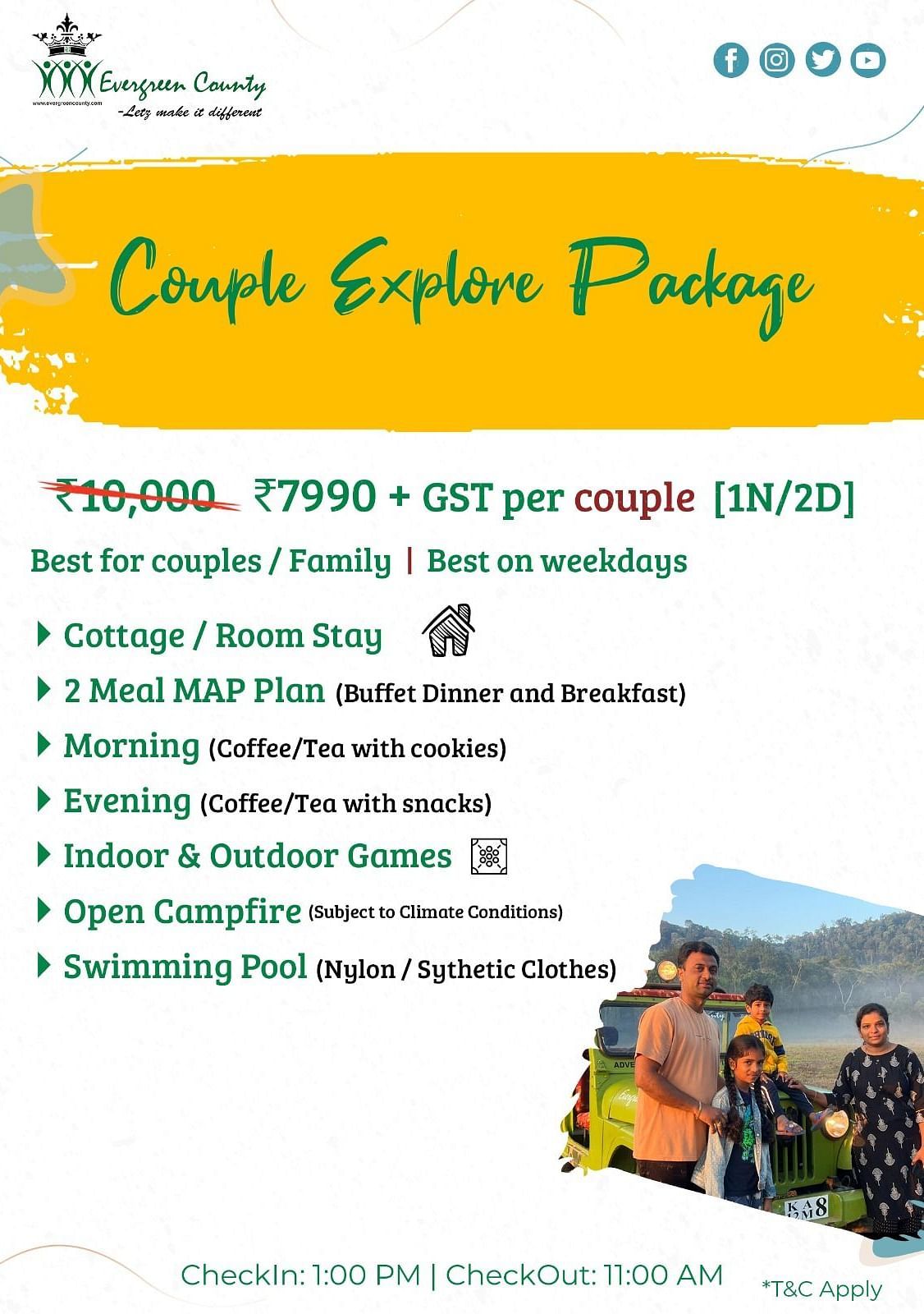 Couple Explore Coorg Package