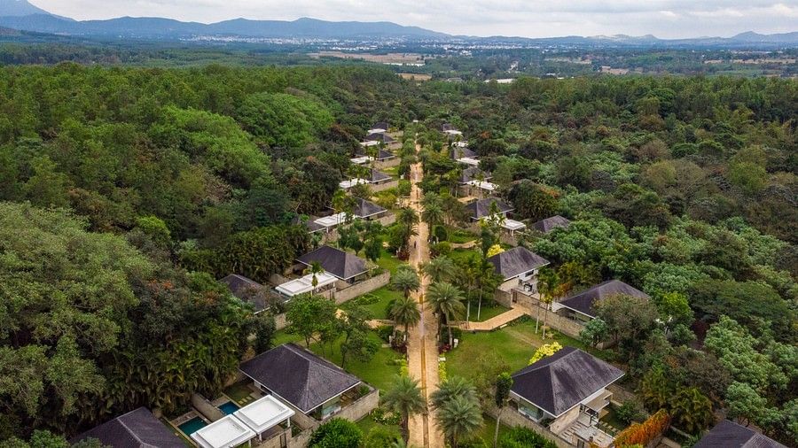 Aerial view of our resort in Chikmagalur 8