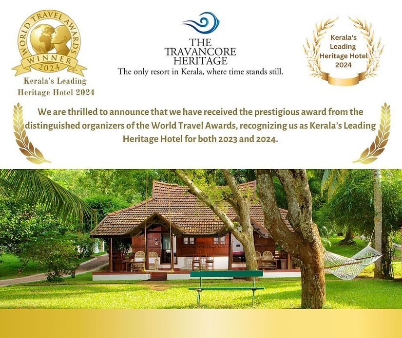 Image of award won by the travancore heritage