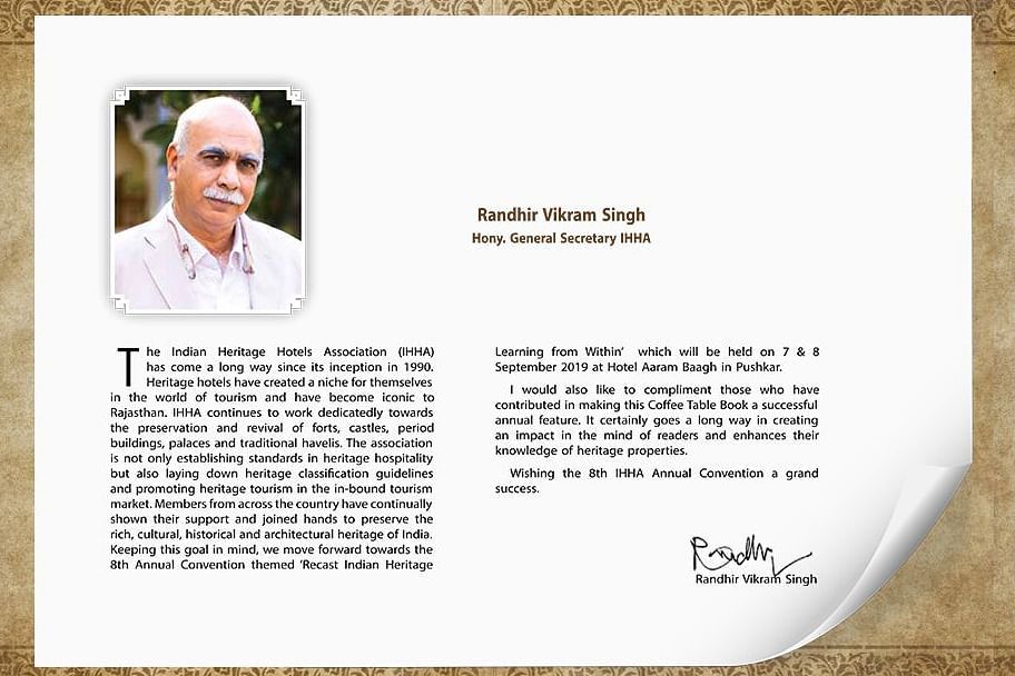 A collage image of messages from the general secretaary IHHA and MD of Pachar group