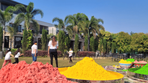 Holi in Jim corbett