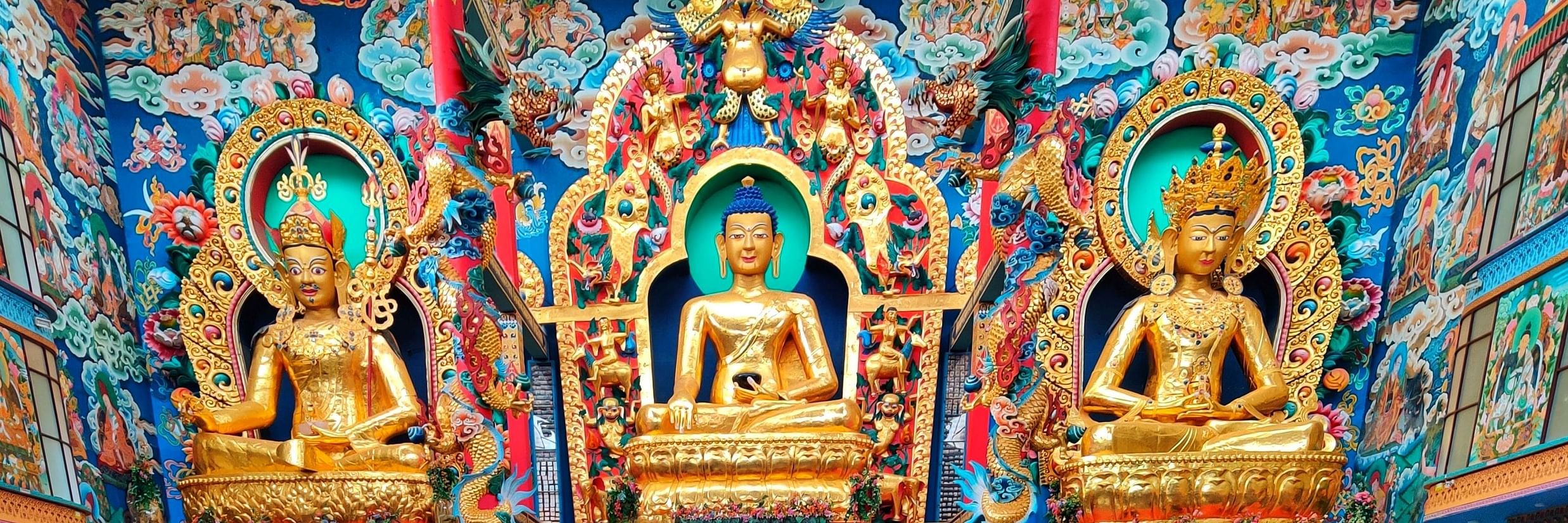 The Birchwood Retreat - interior view of Namdroling monastery