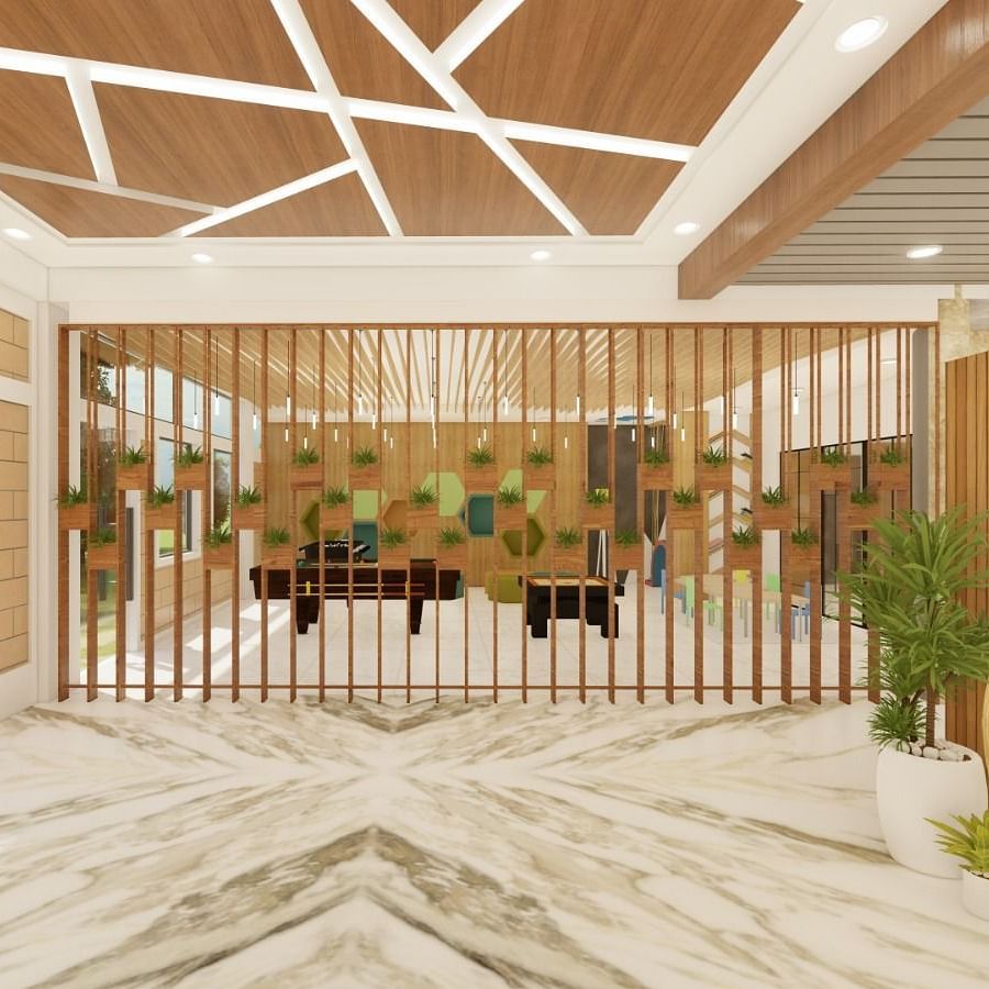 Lobby at Trishvam Symphony, Krishnagiri