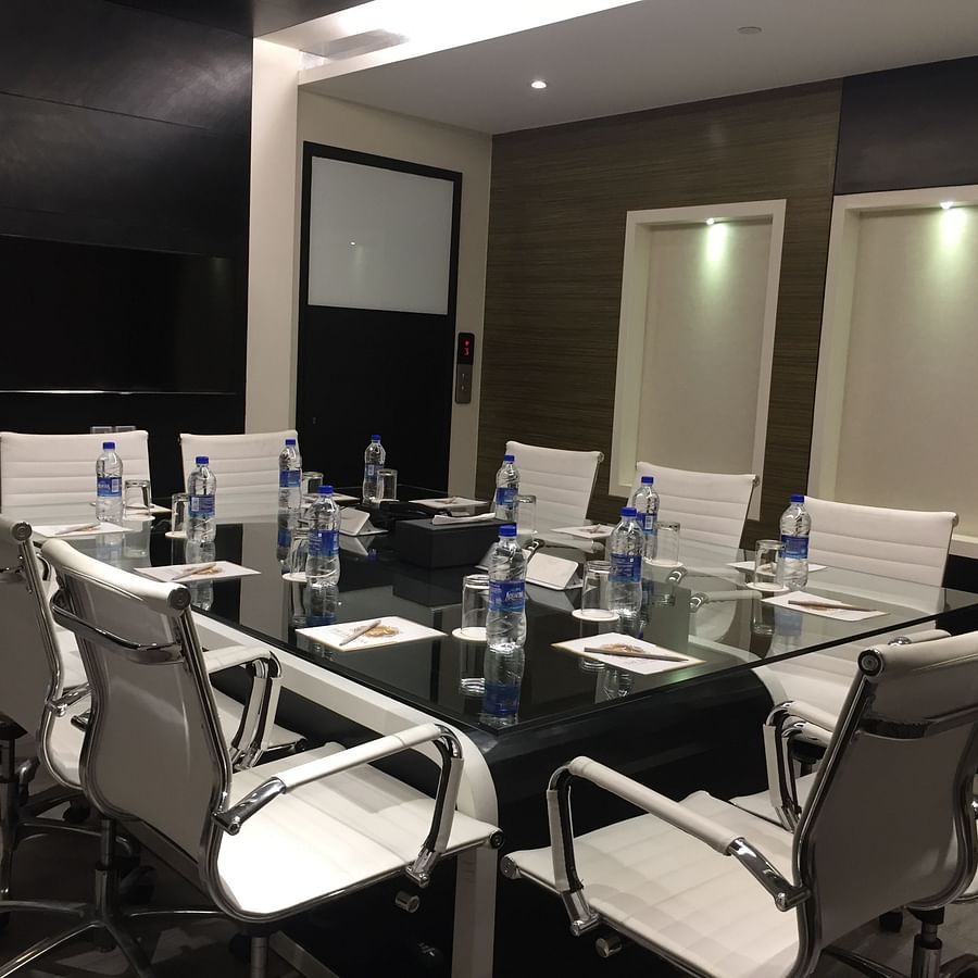 The Empresa Boutique Hotel - boardroom sitting style of the conference hall in Andheri