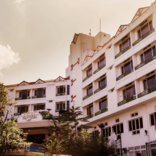the facade of Polo Towers, Shillong - Resort in Shillong 