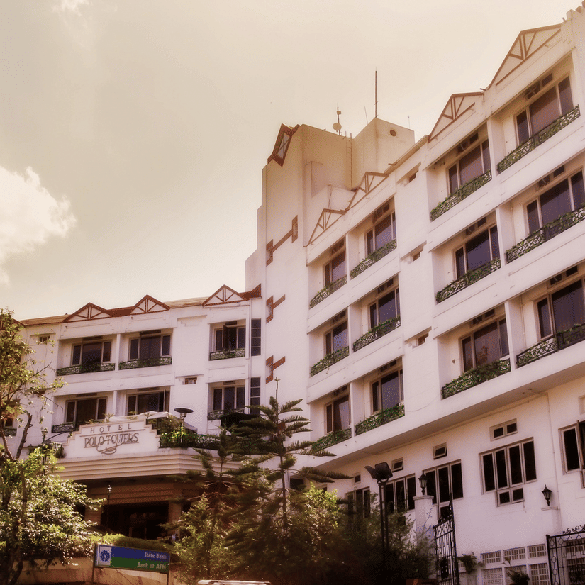 the facade of Polo Towers, Shillong - Resort in Shillong 