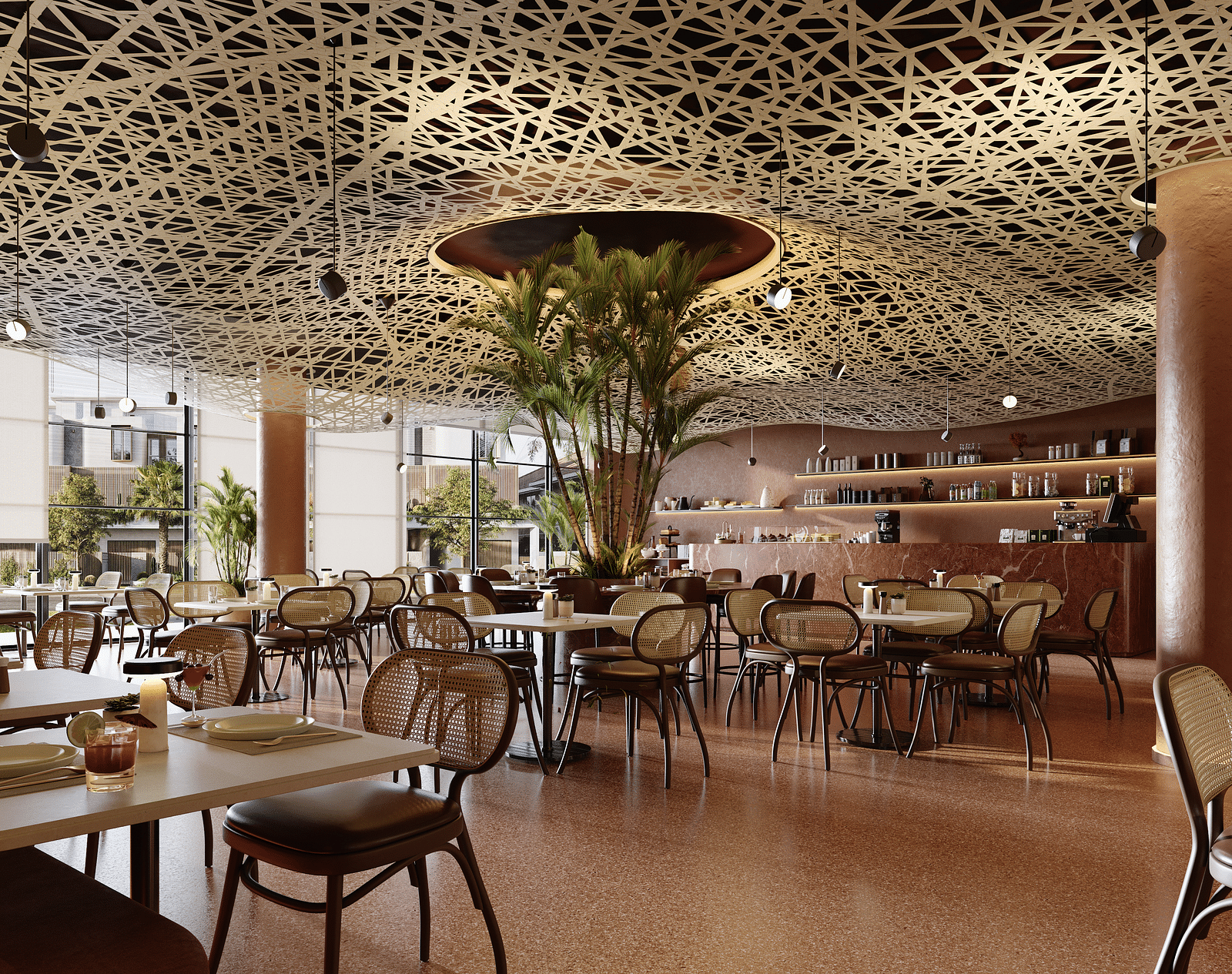   Experience comfortable dining seating at The Beak Bistro, one of the nice restaurants in Accra, offering a delightful blend of cuisine and ambience.