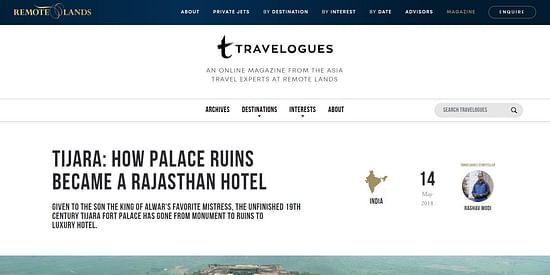 Tijara How Palace Ruins Became a Rajasthan Hotel
