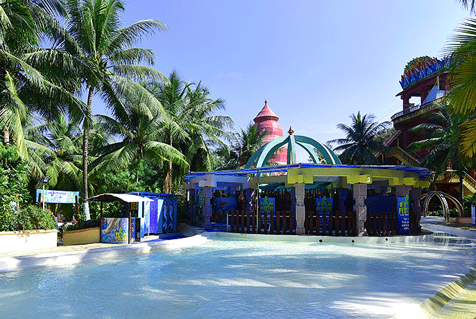 Water Kingdom - view of the COCO BEACH at our water park