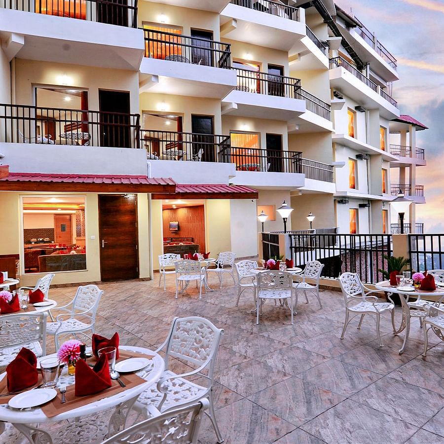 Terrace at our hotel in Dalhousie 02