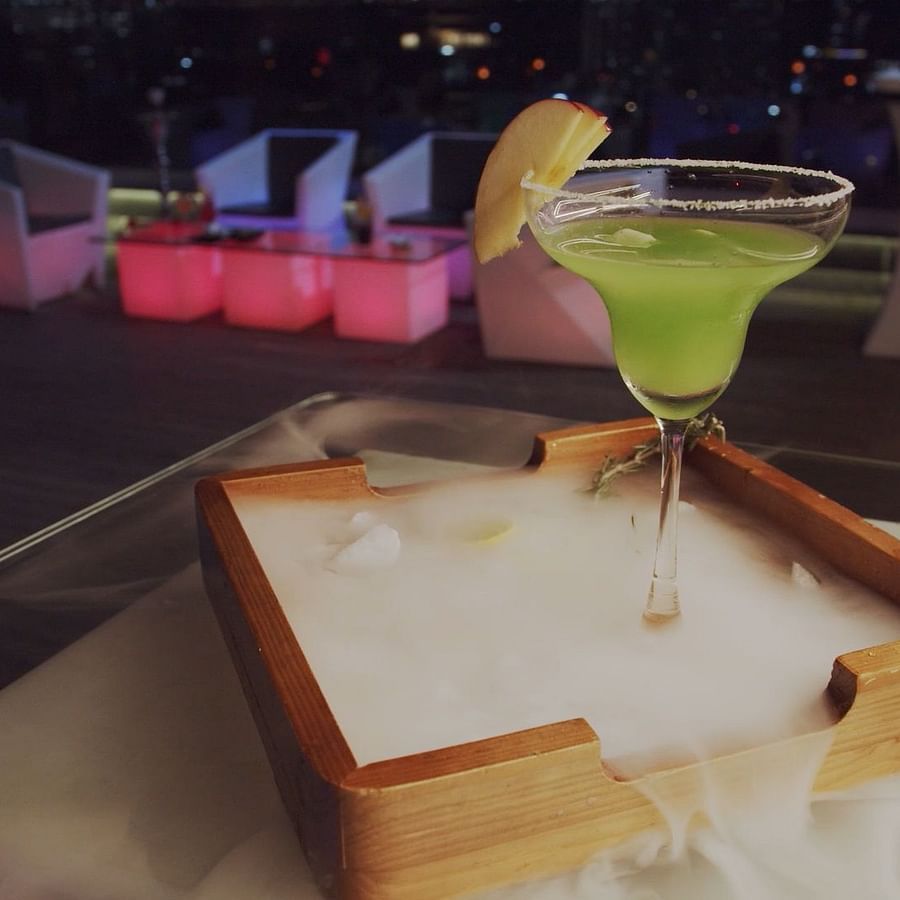 The Empresa Boutique Hotel - a drink offered at Otium Rooftop restaurant in Andheri