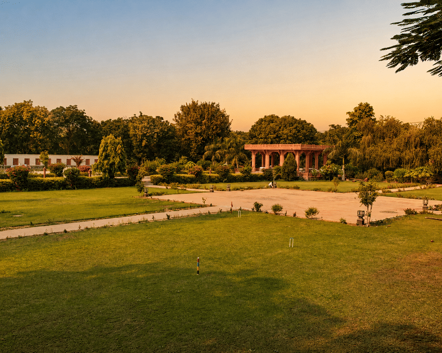 Sunset Garden with Heritage Pavilion-Umaid Palace Dausa-Resort Near Jaipur