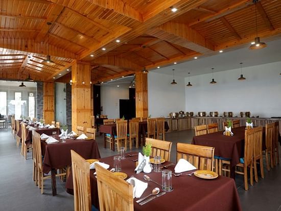 seating area at Oregano restaurant in Nainital 2