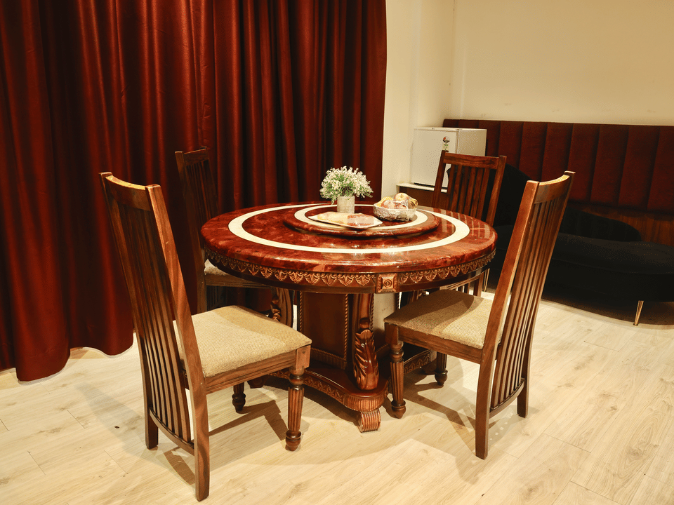 Skyline by Miraya, Miraya Club, Round dining table set for four